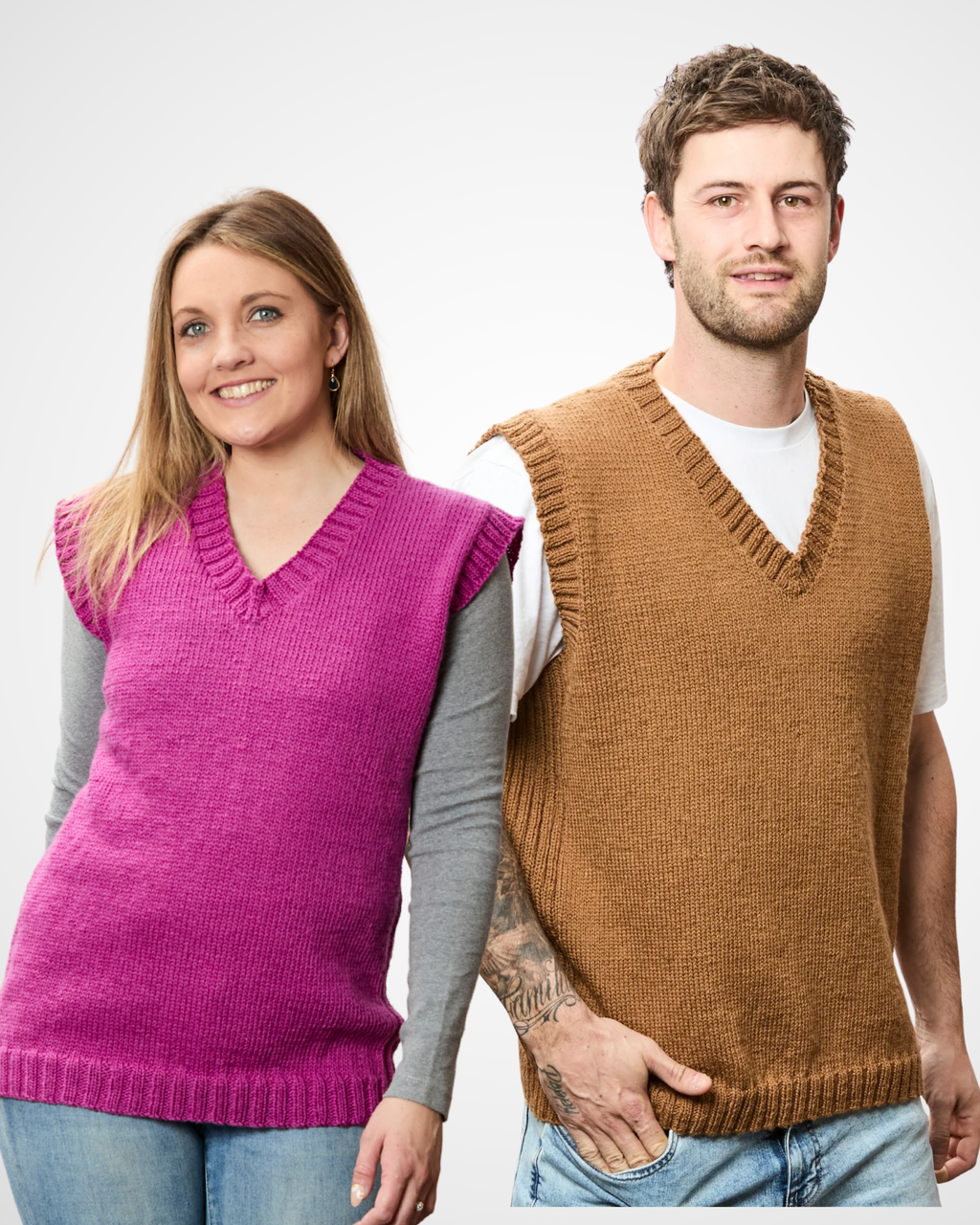 The Brendan Vest - Adults Knitting Pattern | PT 8681
