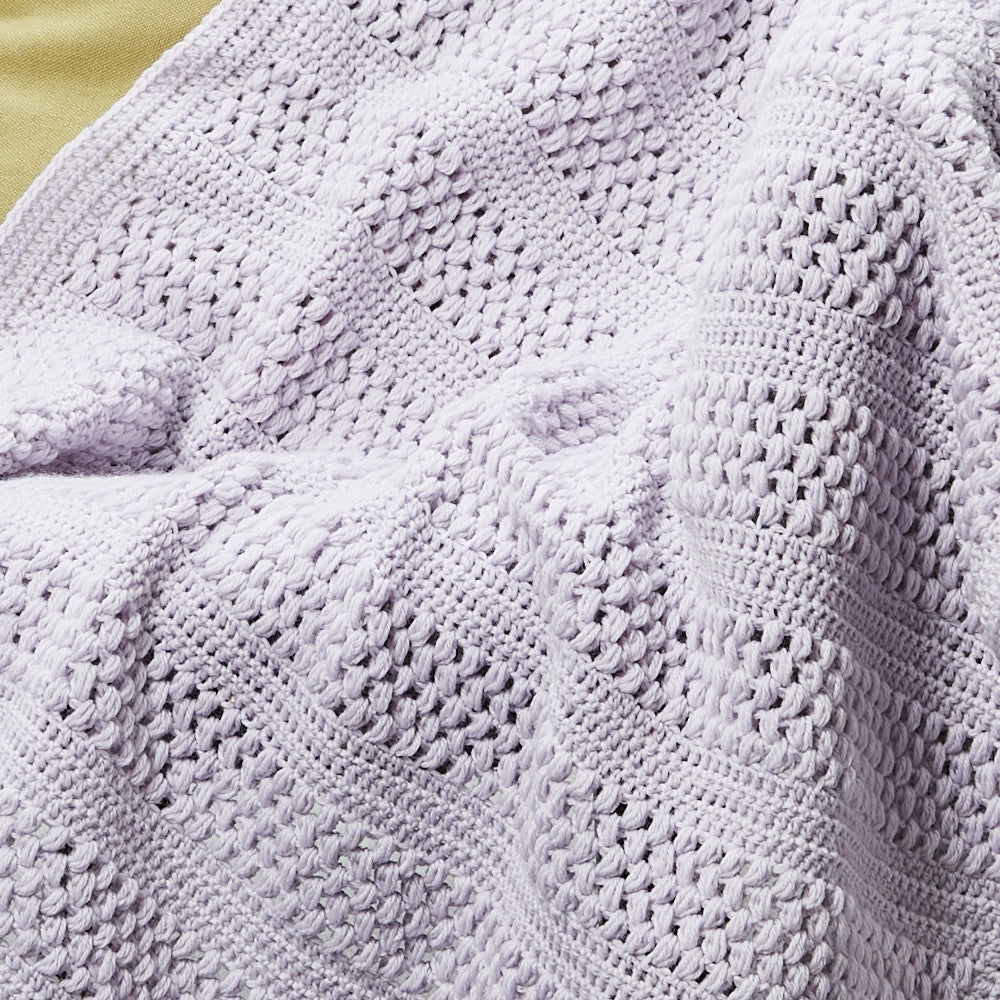 PT 8656 Puff Stitch Throw - Crochet Pattern