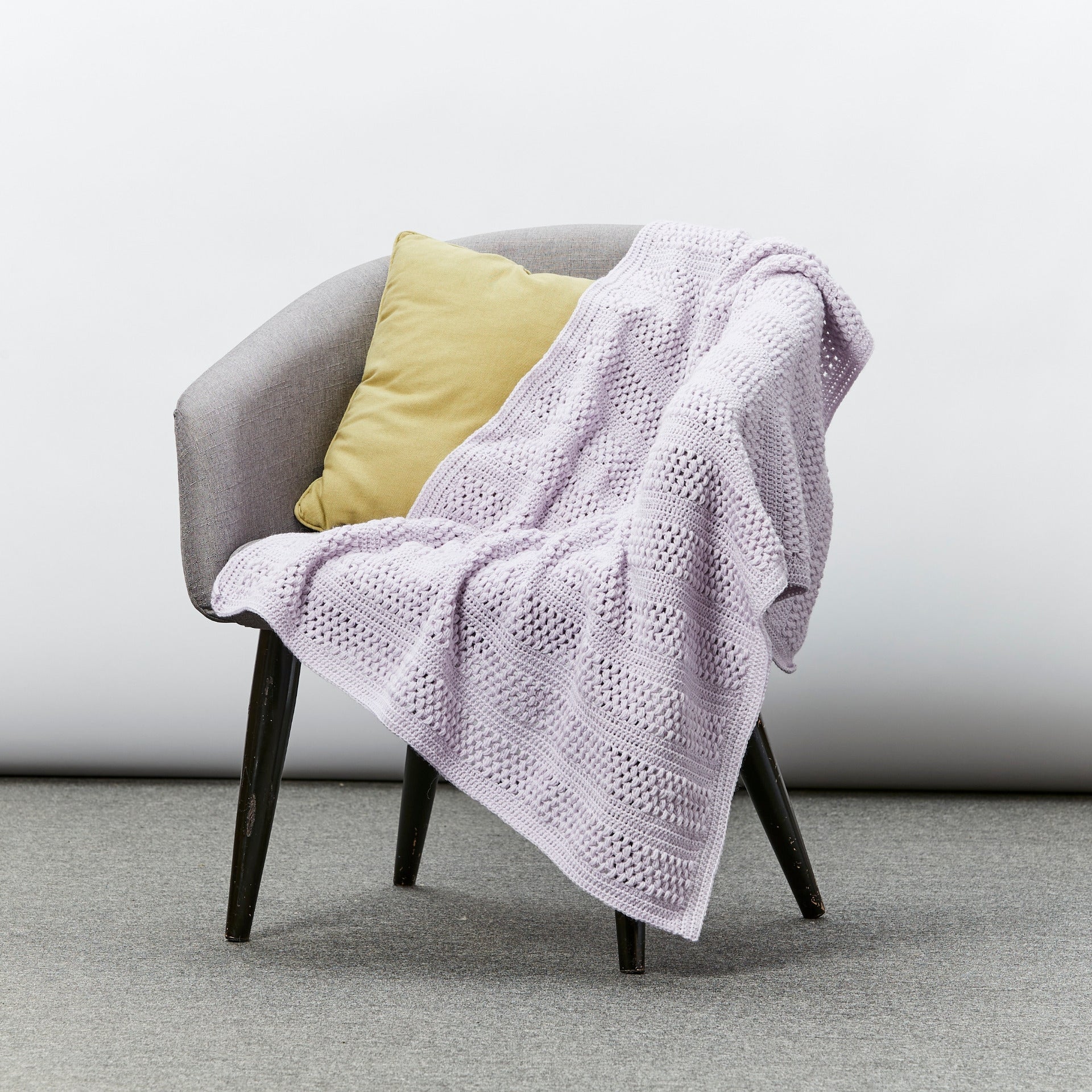 PT 8656 Puff Stitch Throw - Crochet Pattern