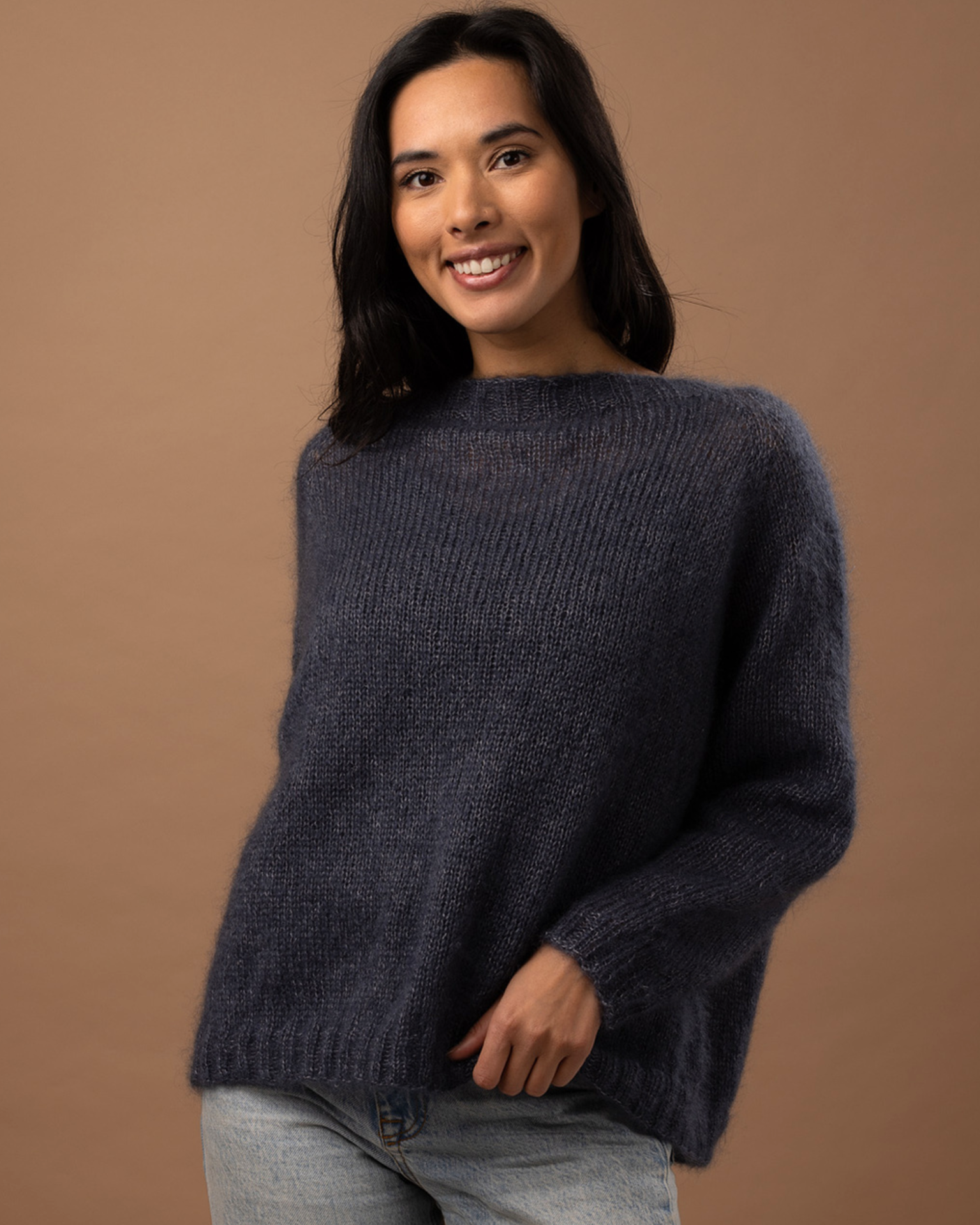 The Sofia Top-Down Raglan Jumper - Womens Knitting Pattern | PT 8707