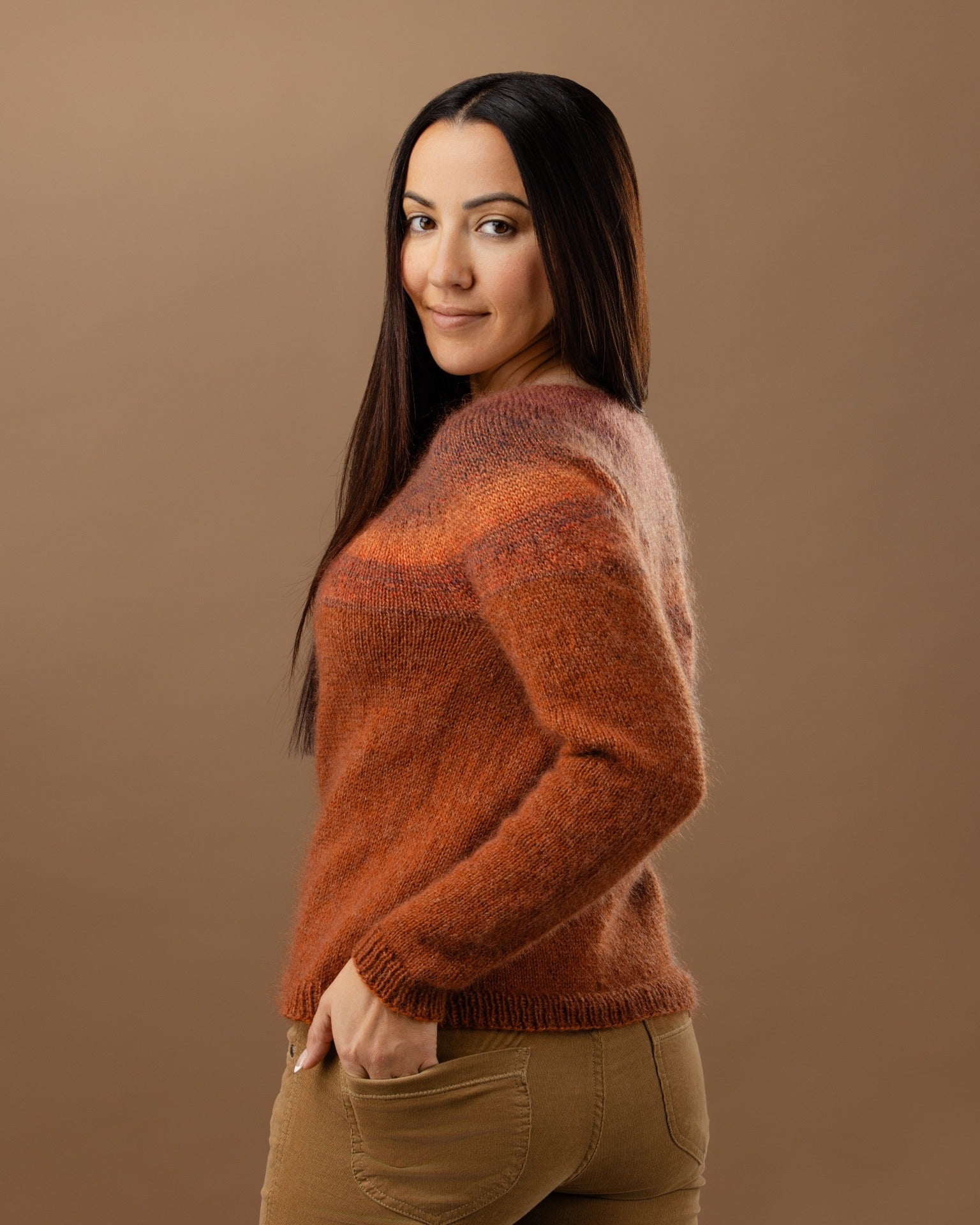 The Isabella Top-Down Yoke Jumper - Womens Knitting Pattern | PT 8706