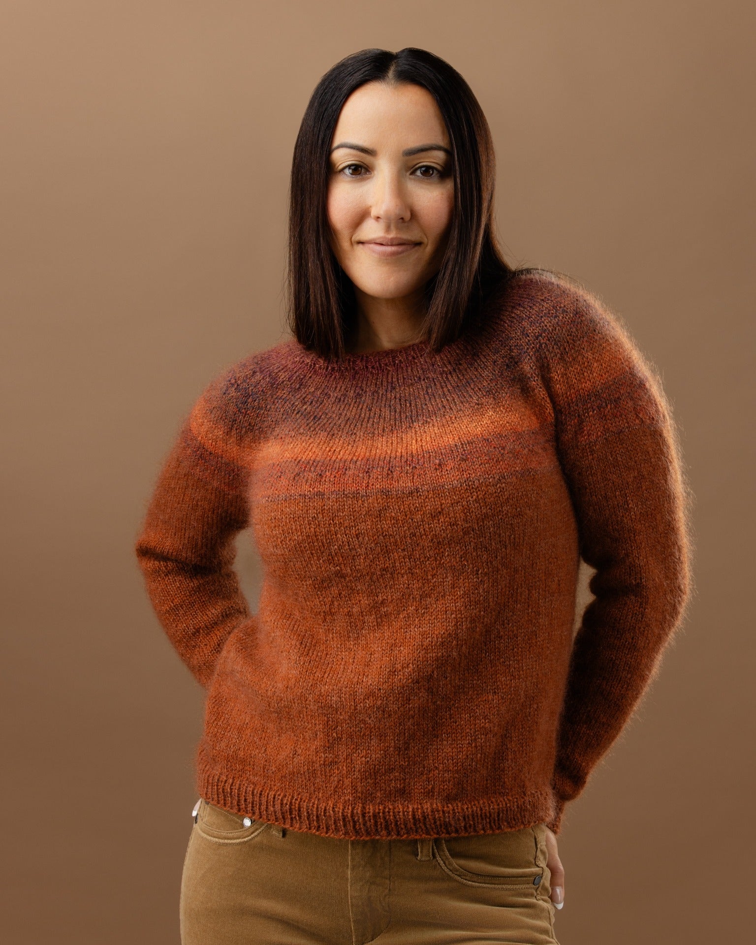 The Isabella Top-Down Yoke Jumper - Womens Knitting Pattern | PT 8706