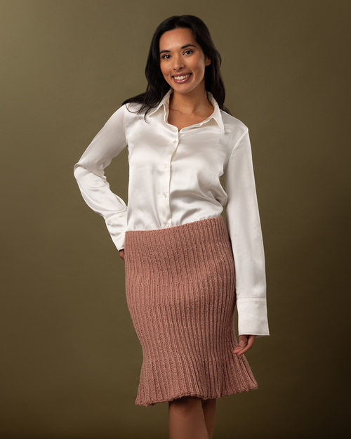 The Millie Rib Skirt - Women's Knitting Pattern | PT 8728