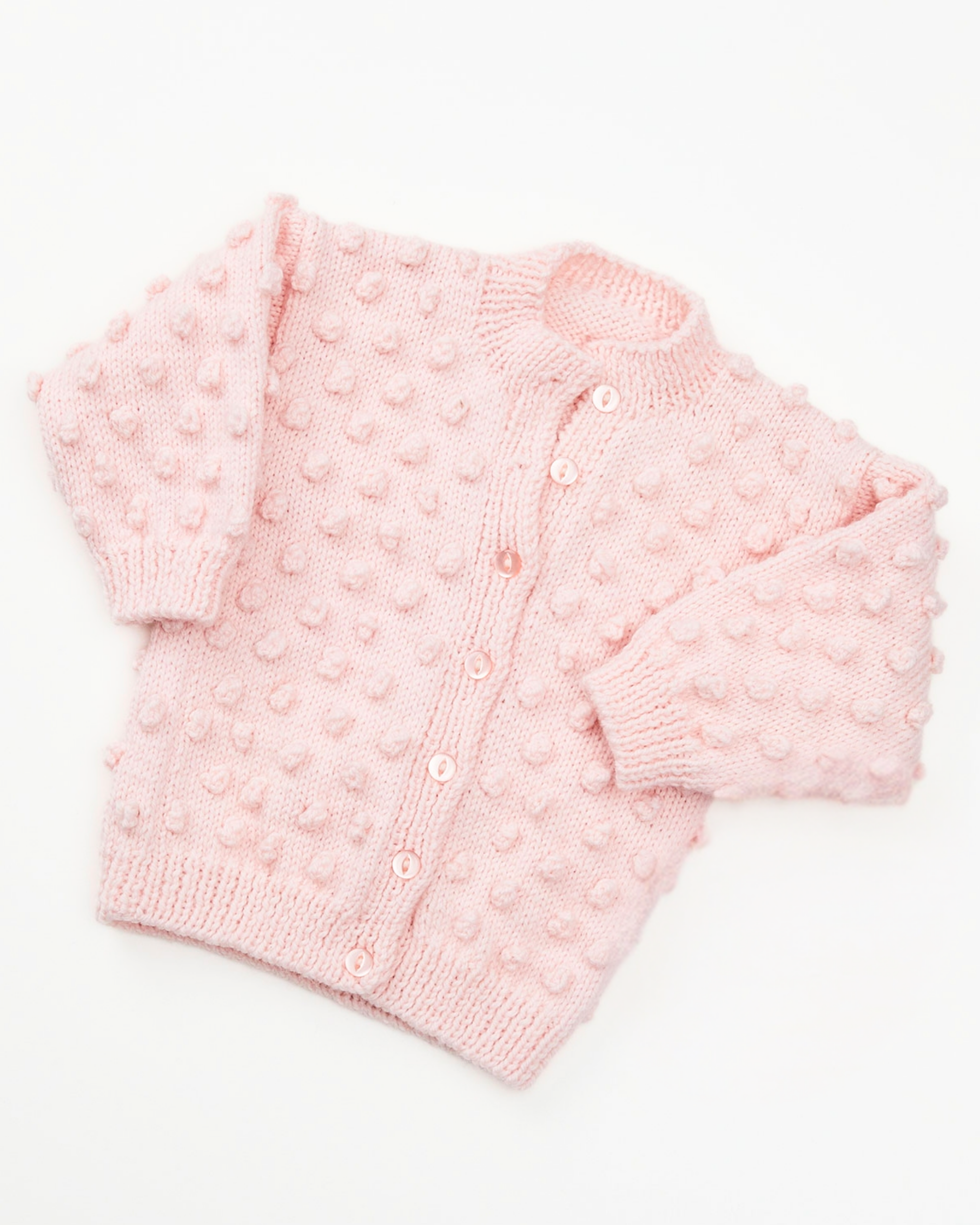 PT 8606 Babies' Bobble Cardigan - Knitting Pattern