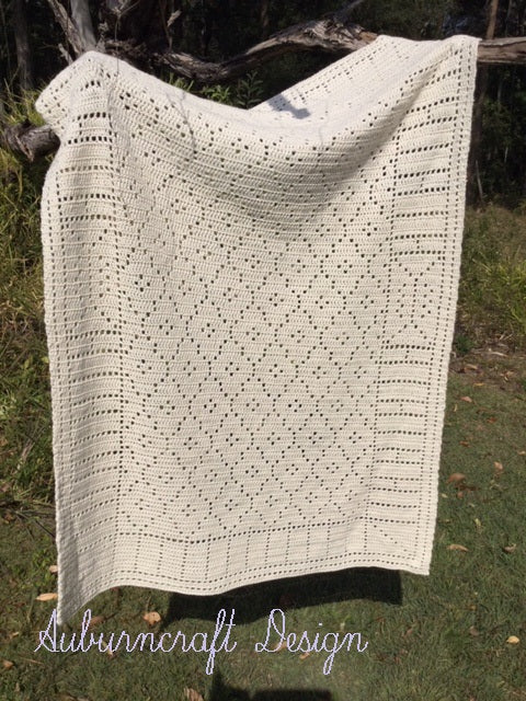 Mosaic Filet Lap Blanket PDF