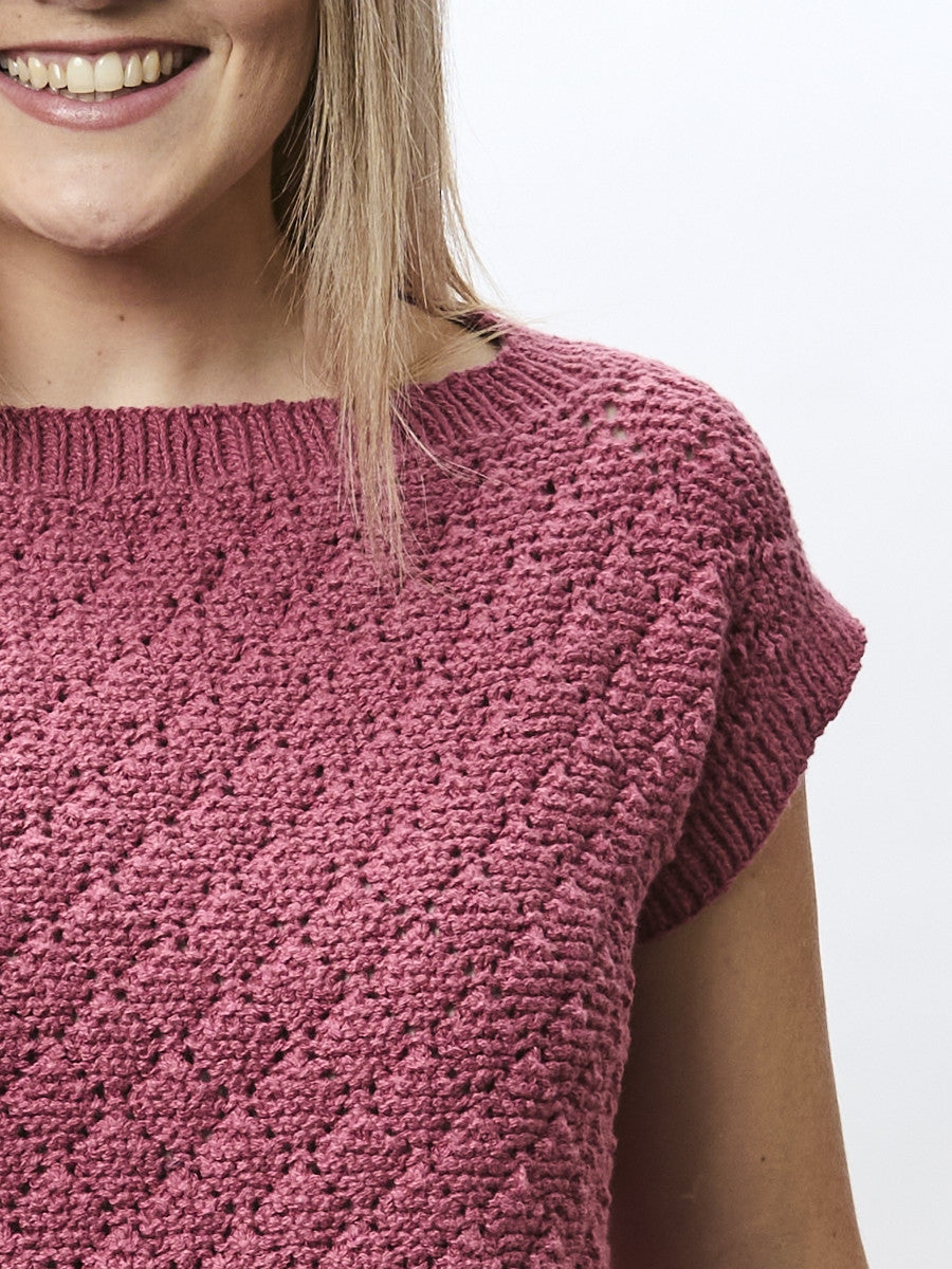 The Nancy Lace Tee - Adult Knitting Pattern | PT 8669