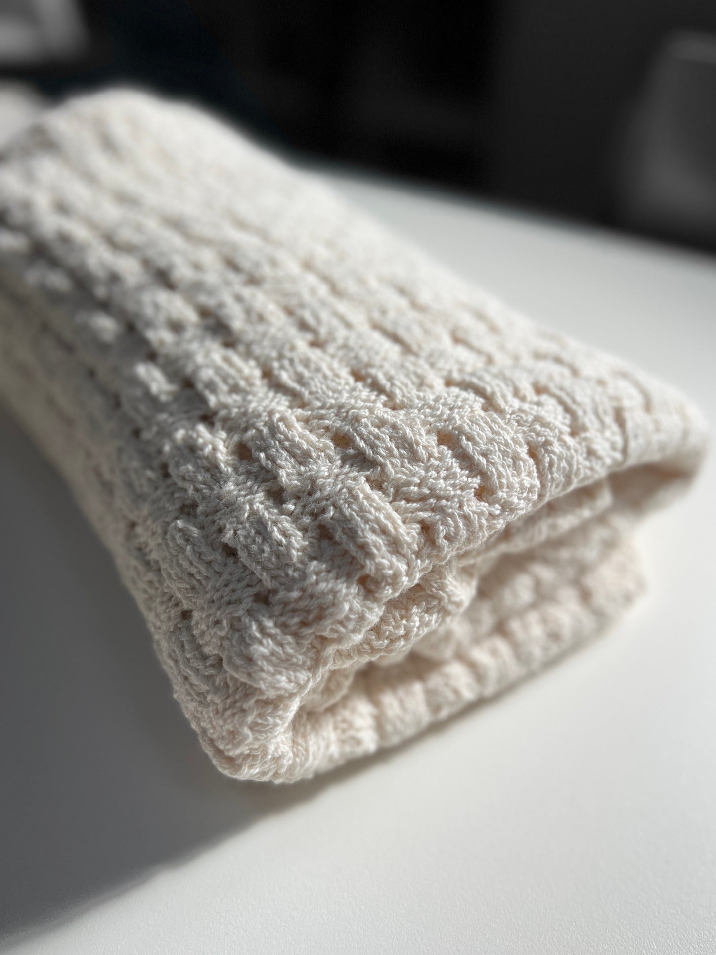 The Nova Blanket Eyelet Basketweave Throw - Knitting Pattern | PT 8671