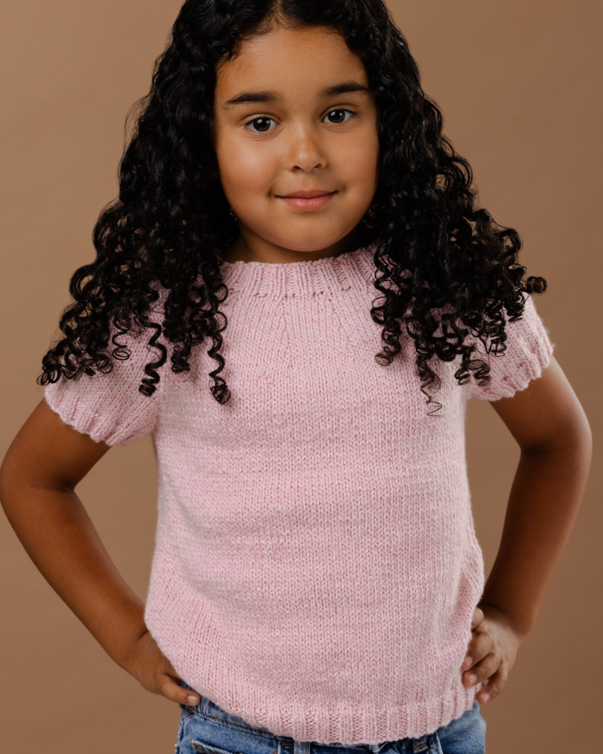 PT 8617 Child's Tee with Circular Yoke - Knitting Pattern