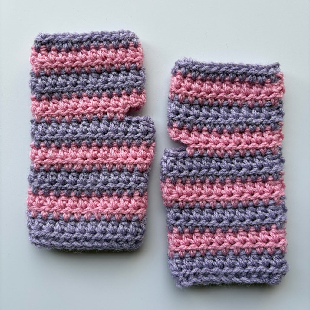 Ladies Crochet Fingerless Gloves