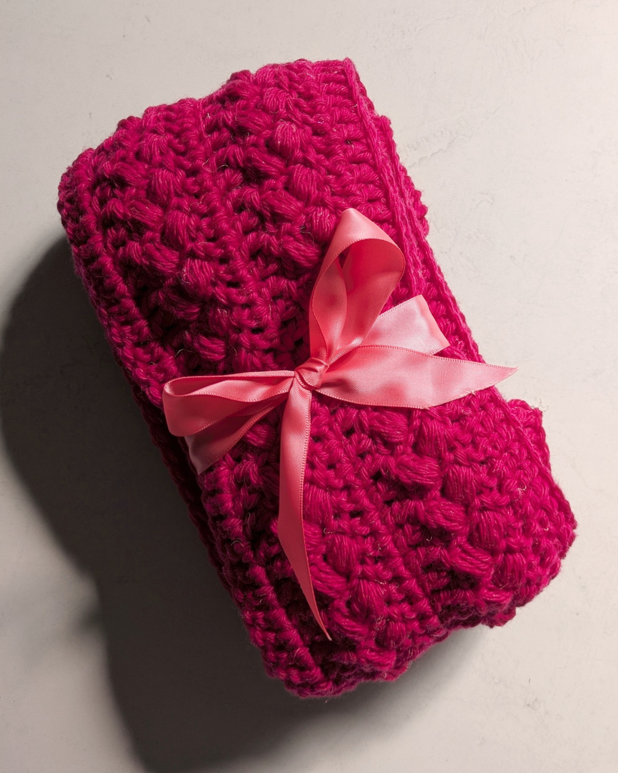 Pretty Puff Crochet Scarf and Beanie - Crochet Pattern | PT 8717