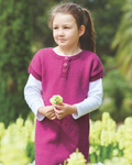 PT 8401 - Girls Dress in 10 Ply - Knitting Pattern