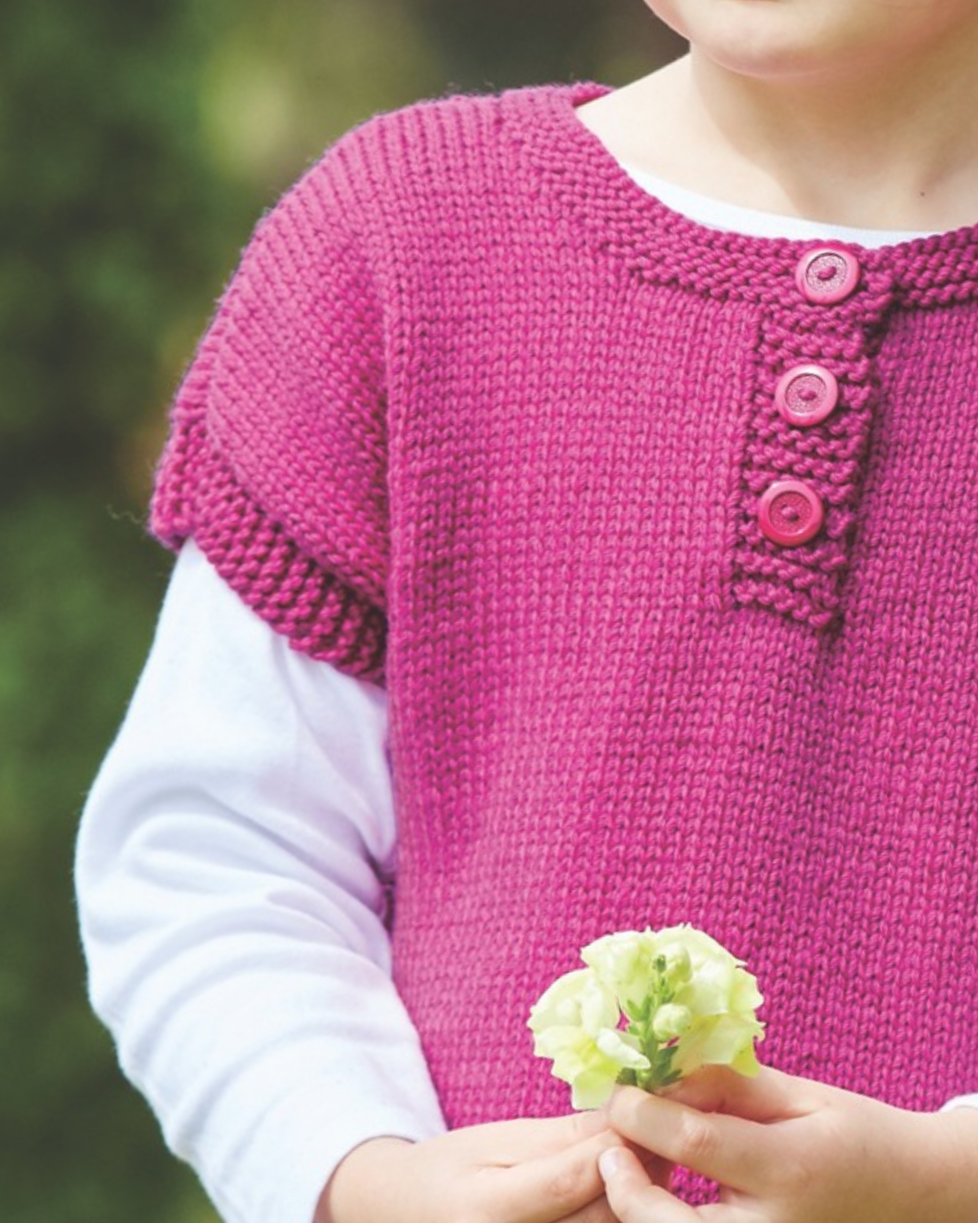 PT 8401 - Girls Dress in 10 Ply - Knitting Pattern