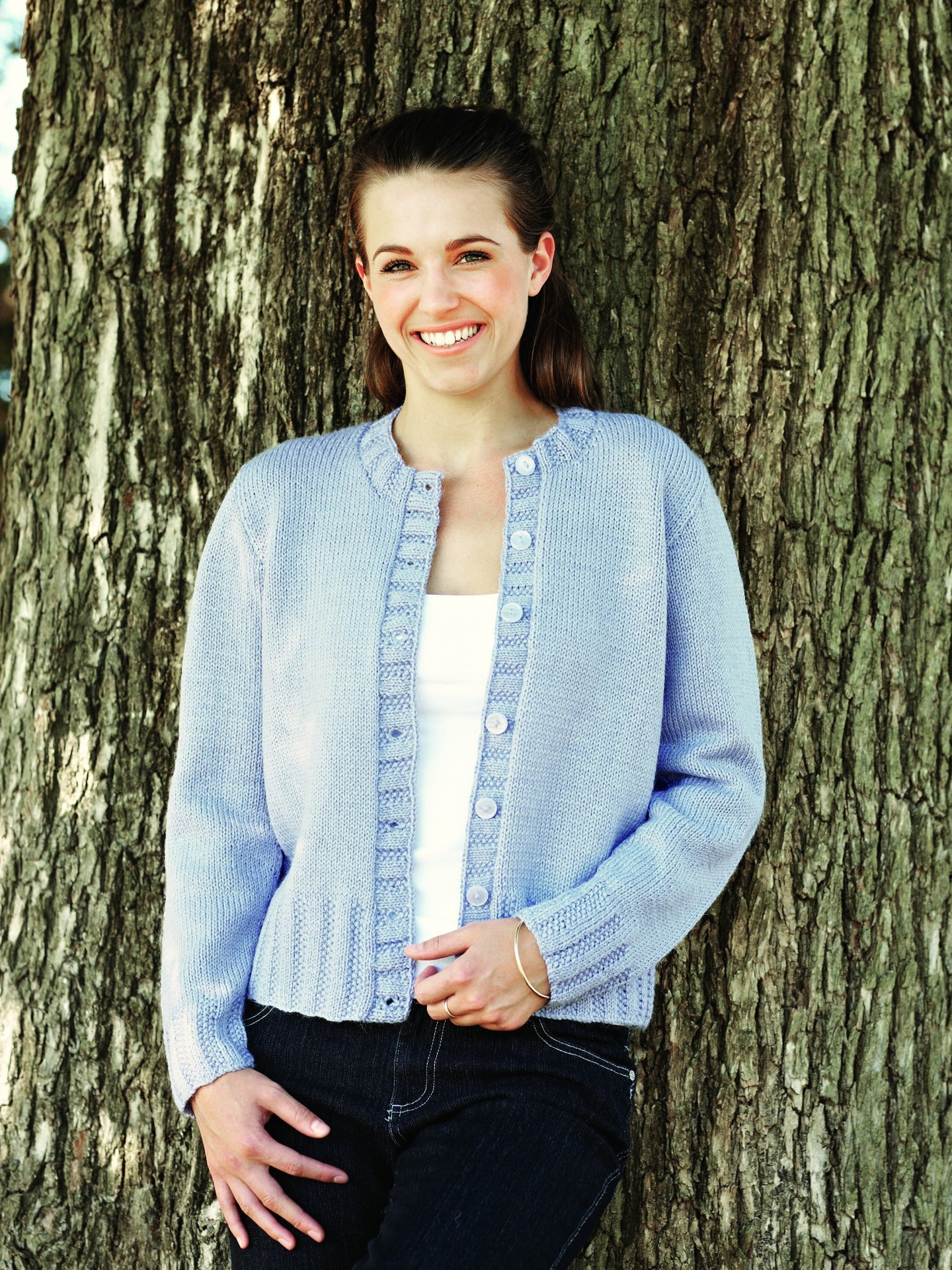 PT 8314 - Cardigan with Moss Rib - Knitting Pattern