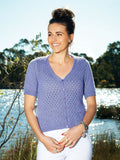 Short Sleeved Cotton Lace Cardigan - Ladies Knitting Pattern | PT 8325