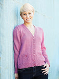 PT 8334 - Cardigan with Check Details - Knitting Pattern