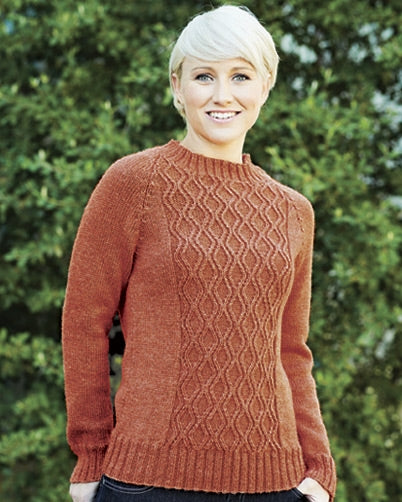 PT 8339 - Cabled Jumper with Optional Cowl - Knitting Pattern