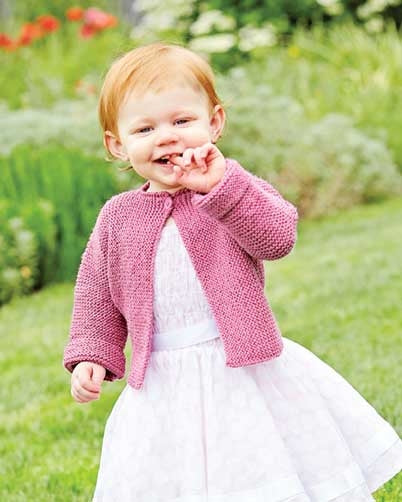 PT 8359 - Girls' Sideway Cardigan - Knitting Pattern