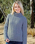 PT 8376 - Cable Jumper with Roll Neck - Knitting Pattern