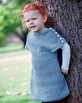 PT 8404 - Girl's Top Down Dress - Knitting Pattern