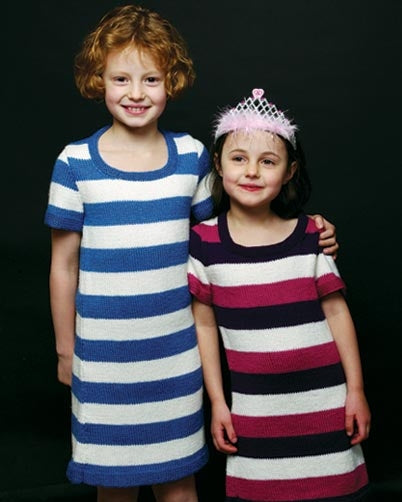PT 8411 - Striped Dress - Knitting Pattern