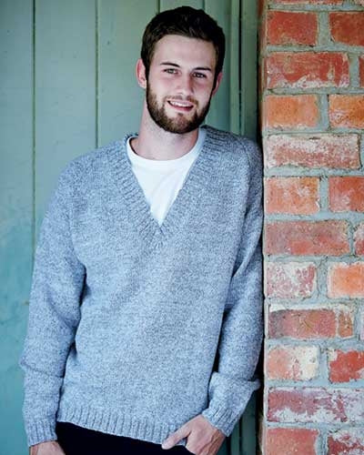 PT 8429 - Classic V-Neck Jumper - Knitting Pattern