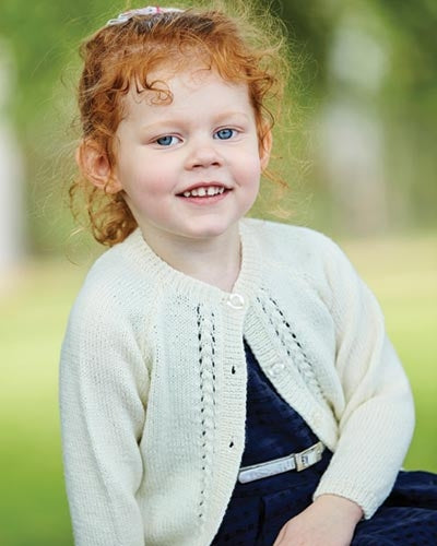 PT 8432 - Lace Edged Cardigan - Knitting Pattern