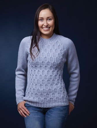 PT 8449 - Cable and Moss Jumper - Knitting Pattern