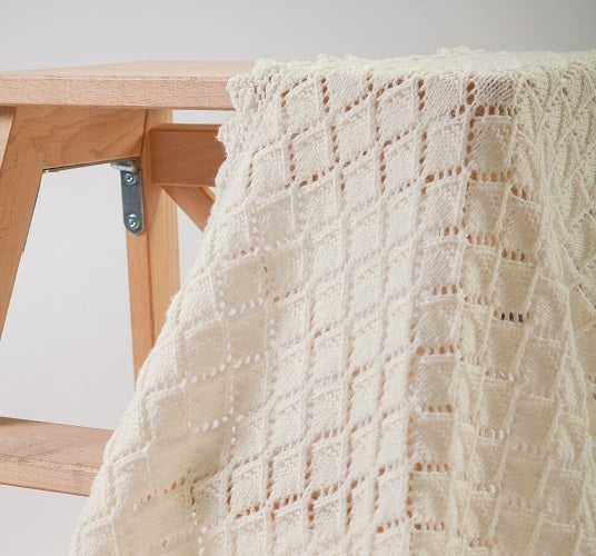 PT 8521 - Diamond Lace Baby Shawl - Knitting Pattern