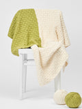 The Nova Blanket Eyelet Basketweave Throw - Knitting Pattern | PT 8671