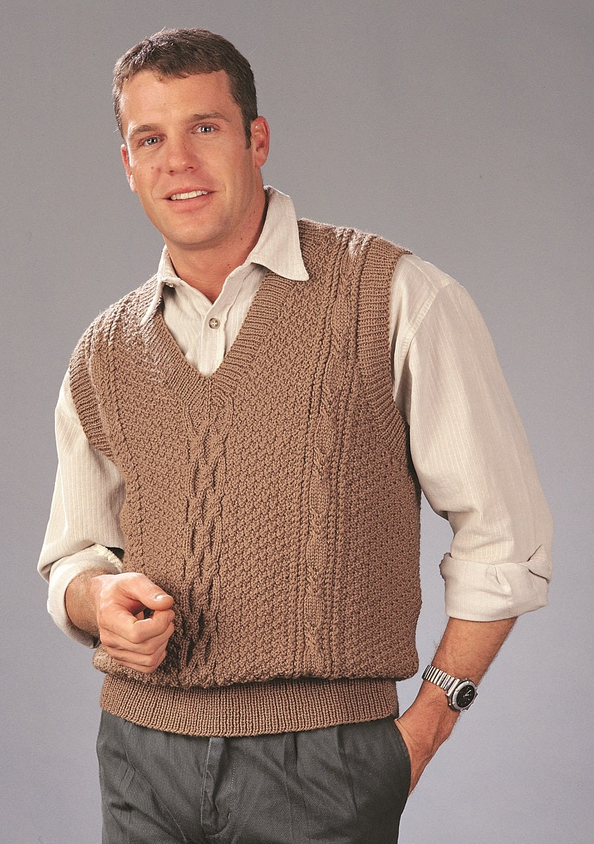 PT 8091 - Men's Aran Vest PDF