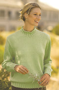 PT 8193 - Feature Band Ladies Jumper - Knitting Pattern