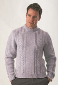 PT 8242 - Men's Jumper with Rope Cables PDF