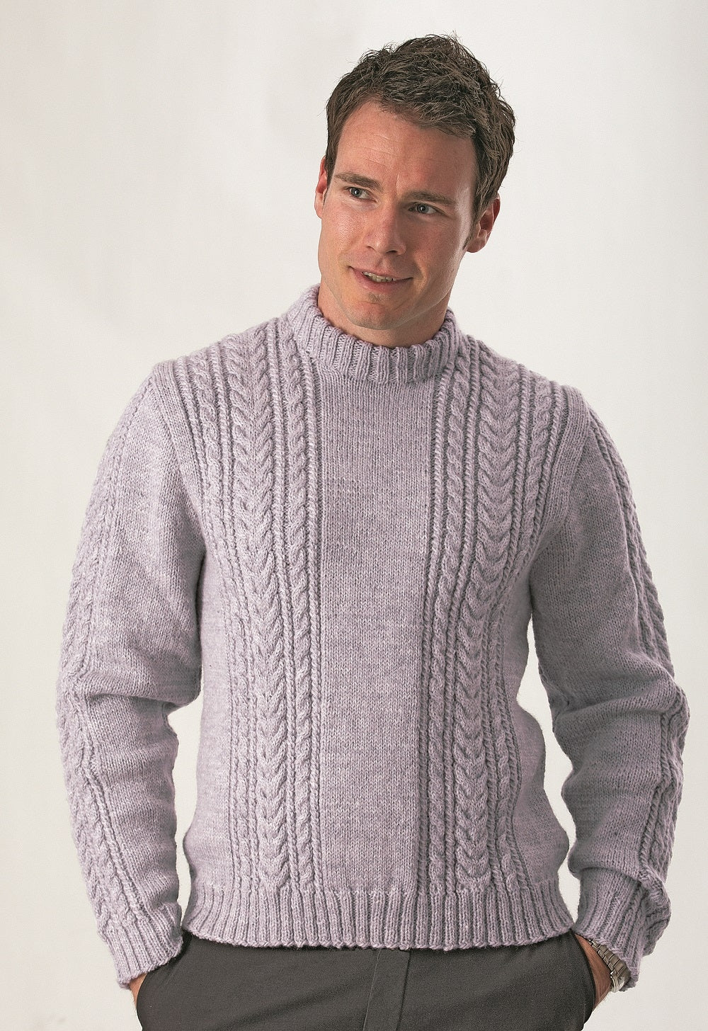 PT 8242 - Men's Jumper with Rope Cables PDF