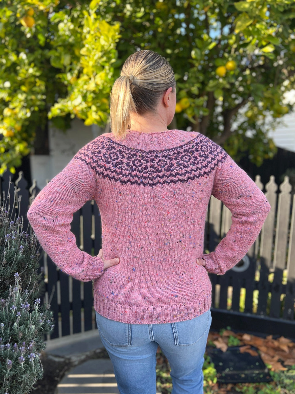 The Ria Colourwork Yoke Jumper - Women's Knitting Pattern | PT 8708