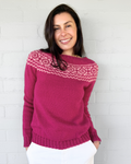 The Ria Colourwork Yoke Jumper - Women's Knitting Pattern | PT 8708