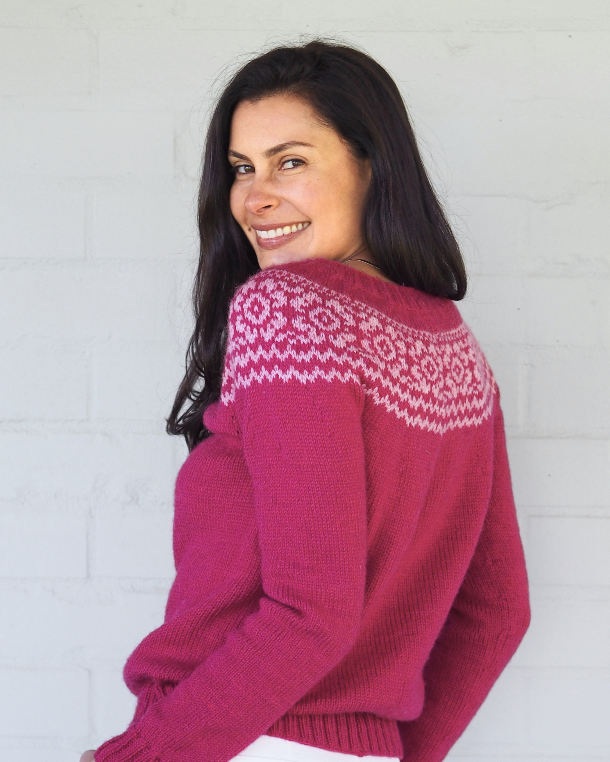 The Ria Colourwork Yoke Jumper - Women's Knitting Pattern | PT 8708
