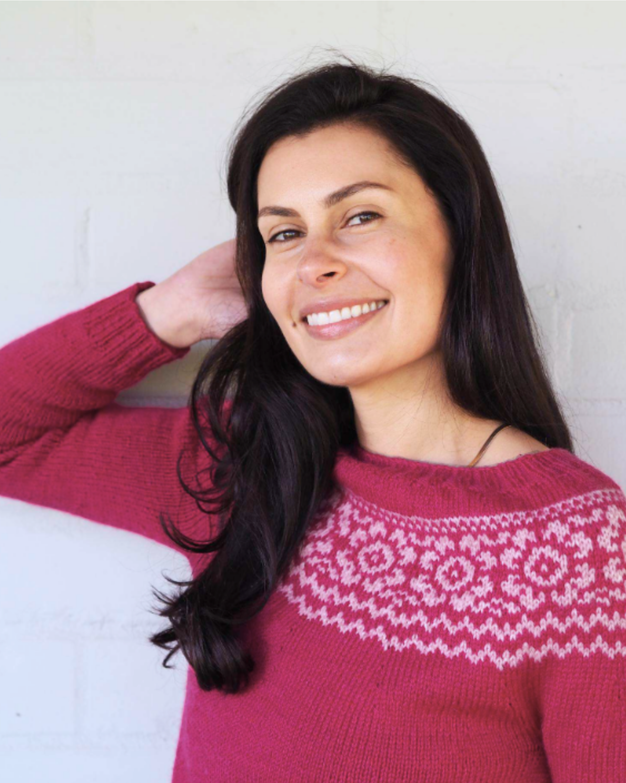 The Ria Colourwork Yoke Jumper - Women's Knitting Pattern | PT 8708