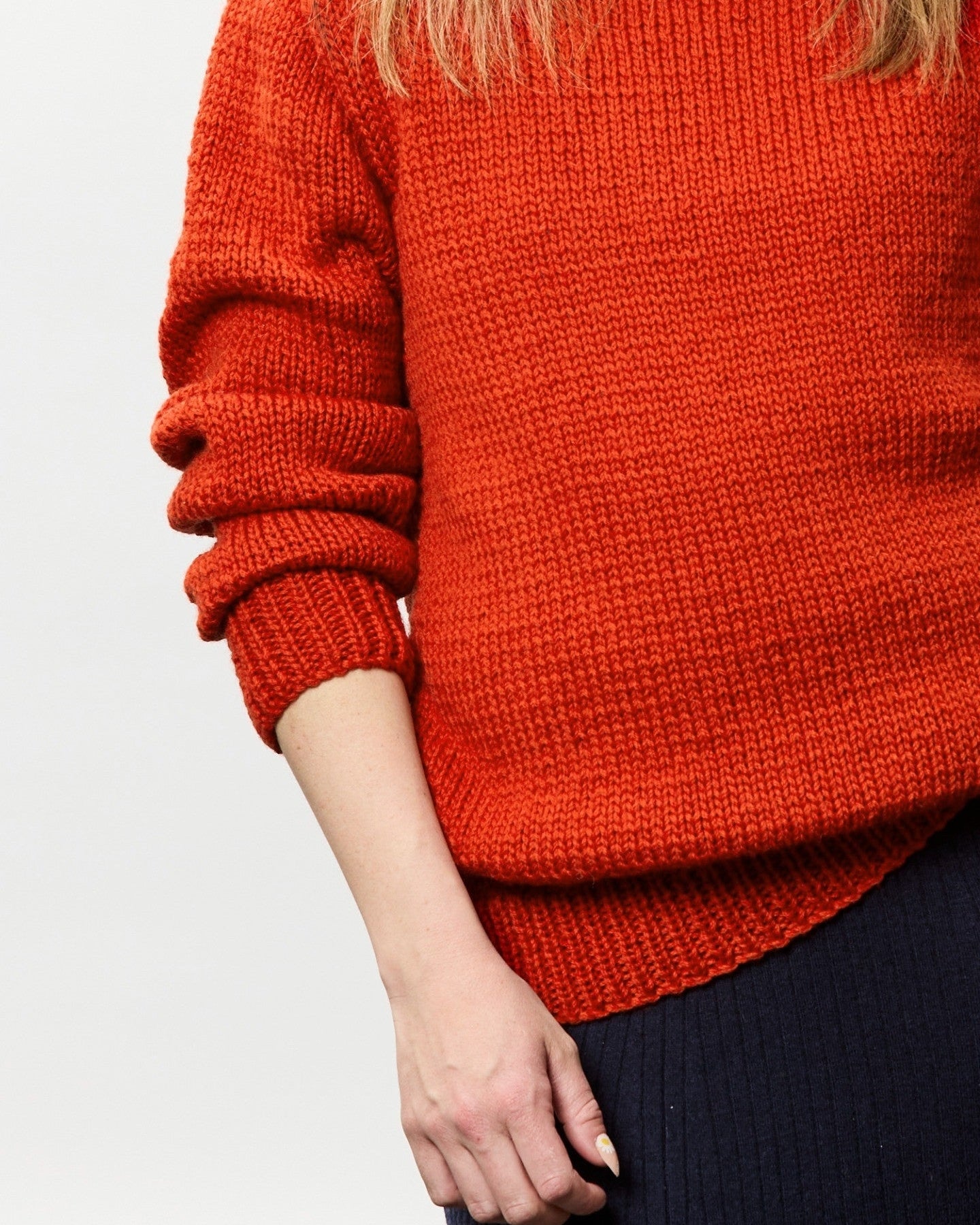 The Roma Crew or V-Neck Jumper - Adults Knitting Pattern | PT 8683
