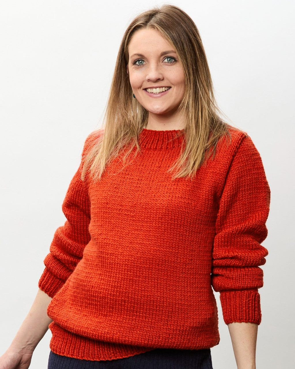 The Roma Crew or V-Neck Jumper - Adults Knitting Pattern | PT 8683