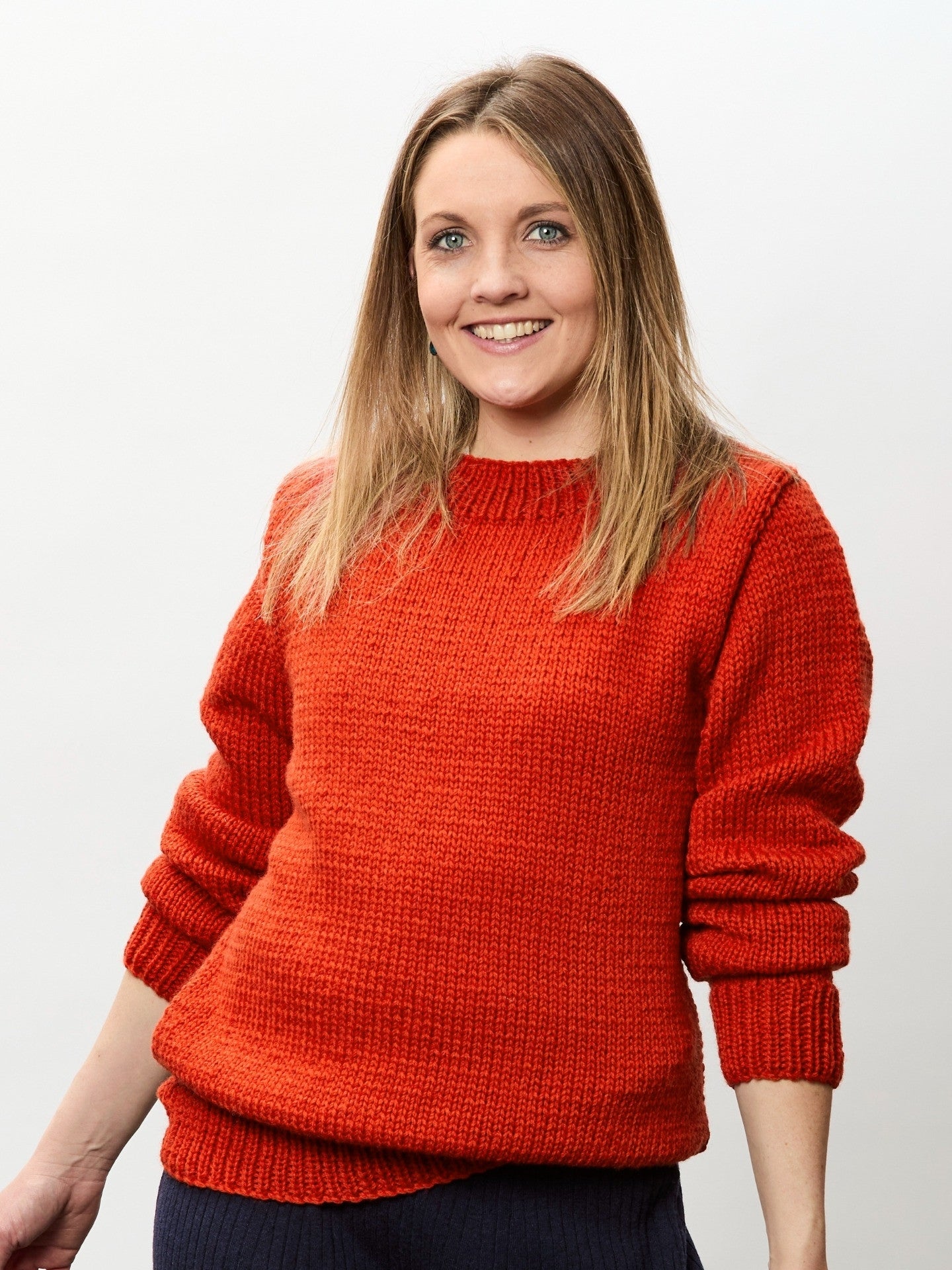 The Roma Crew or V-Neck Jumper - Adults Knitting Pattern | PT 8683