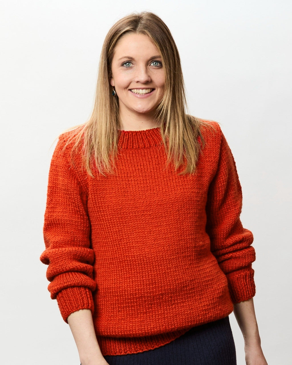 The Roma Crew or V-Neck Jumper - Adults Knitting Pattern | PT 8683