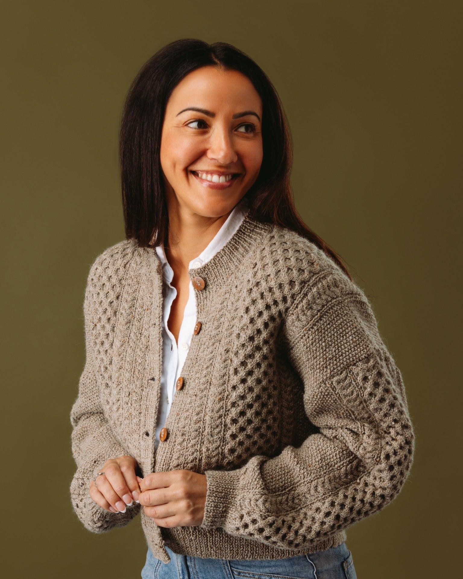 The Rose Cabled Cardigan - Women's Knitting Pattern | PT 8709