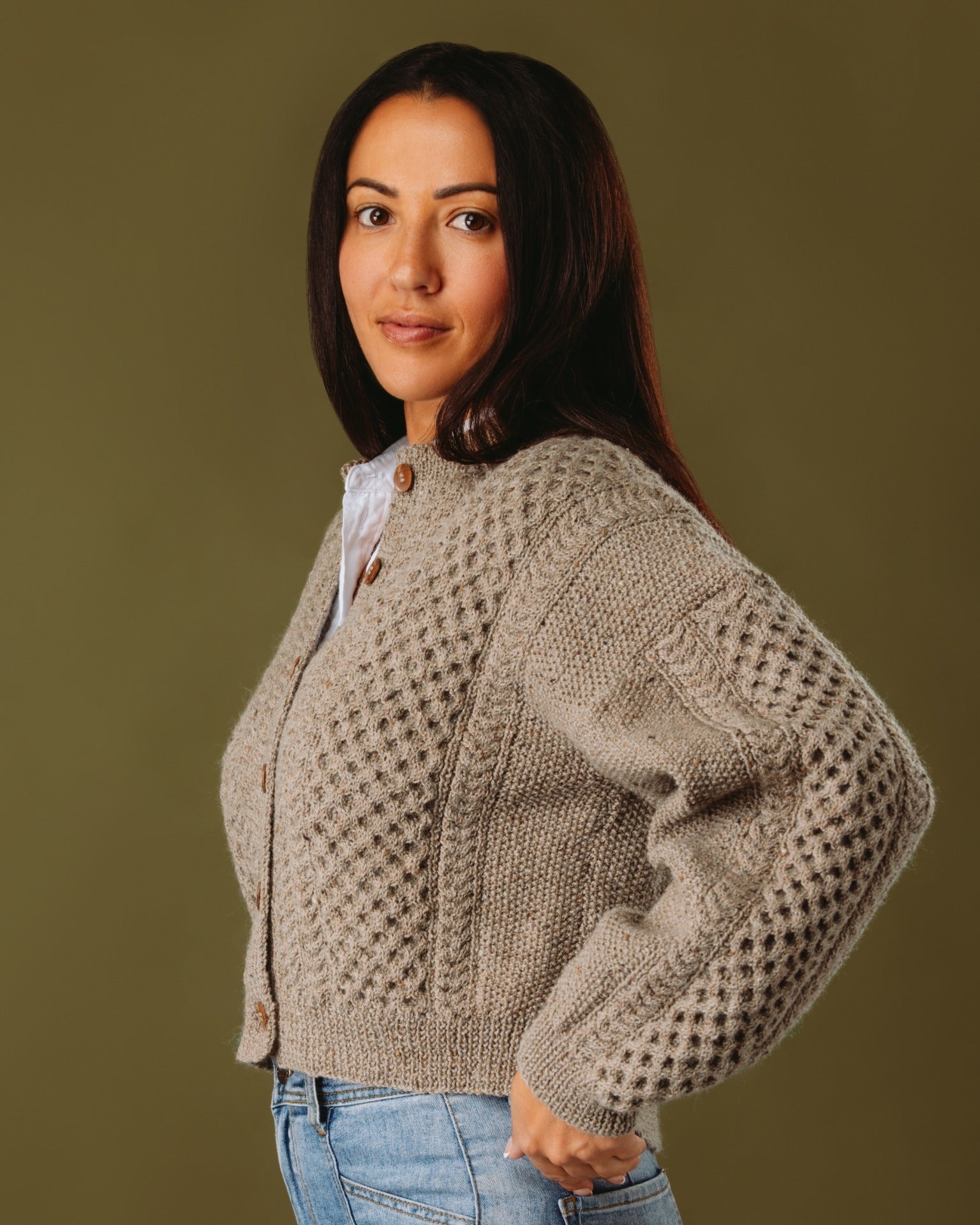 The Rose Cabled Cardigan - Womens Knitting Pattern | PT 8709