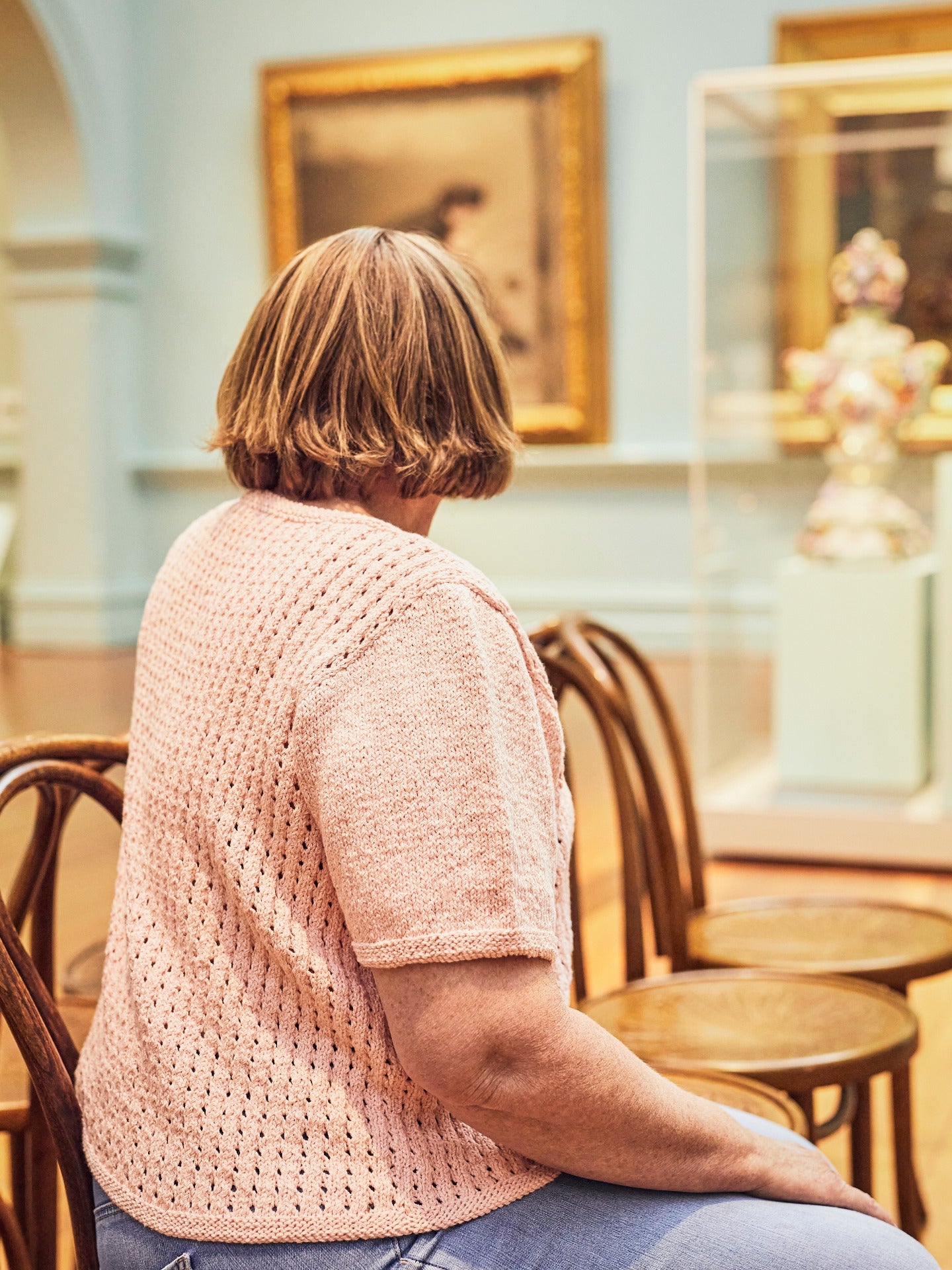 The Rose Eyelet Tee - Adults Knitting Pattern | PT 8690