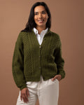 The Rose Cabled Cardigan - Women's Knitting Pattern | PT 8709