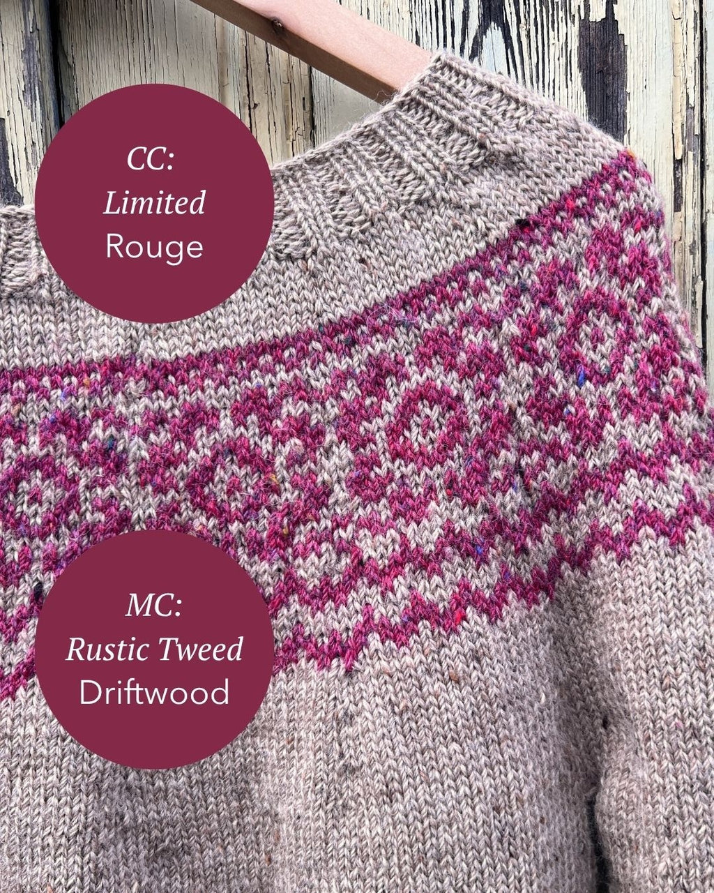 The Ria Colourwork Yoke Jumper - Women's Knitting Pattern | PT 8708