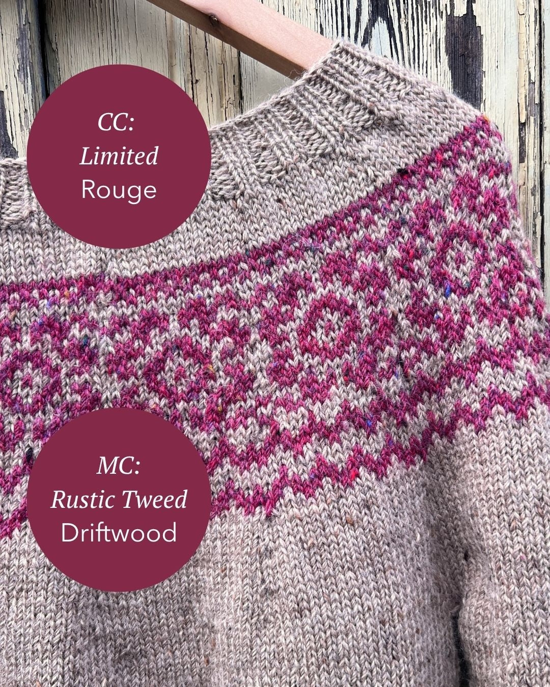 The Ria Colourwork Yoke Jumper - Women's Knitting Pattern | PT 8708
