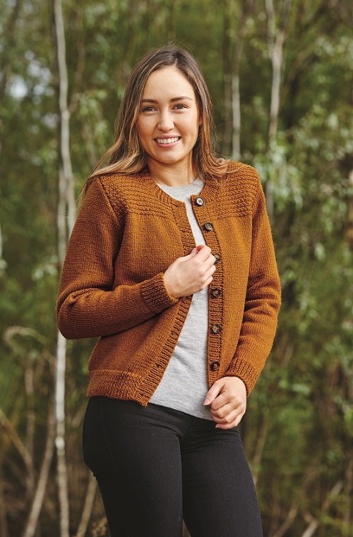 PT 8503 - Moss Shoulder Cardigan - Knitting Pattern