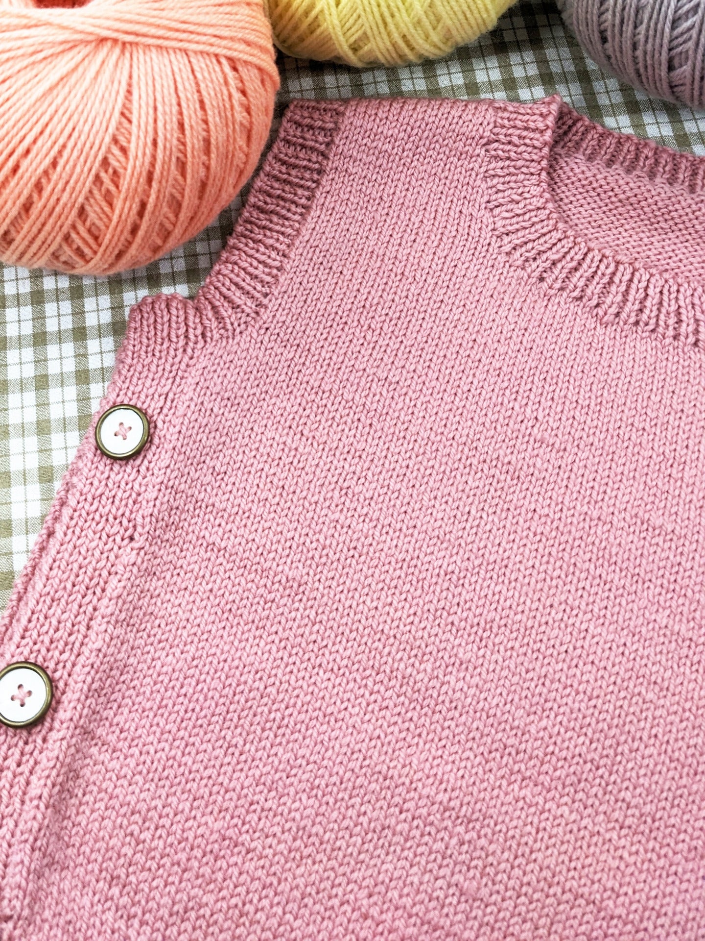 PT 8654 Kids' Side Button Vest - Knitting Pattern