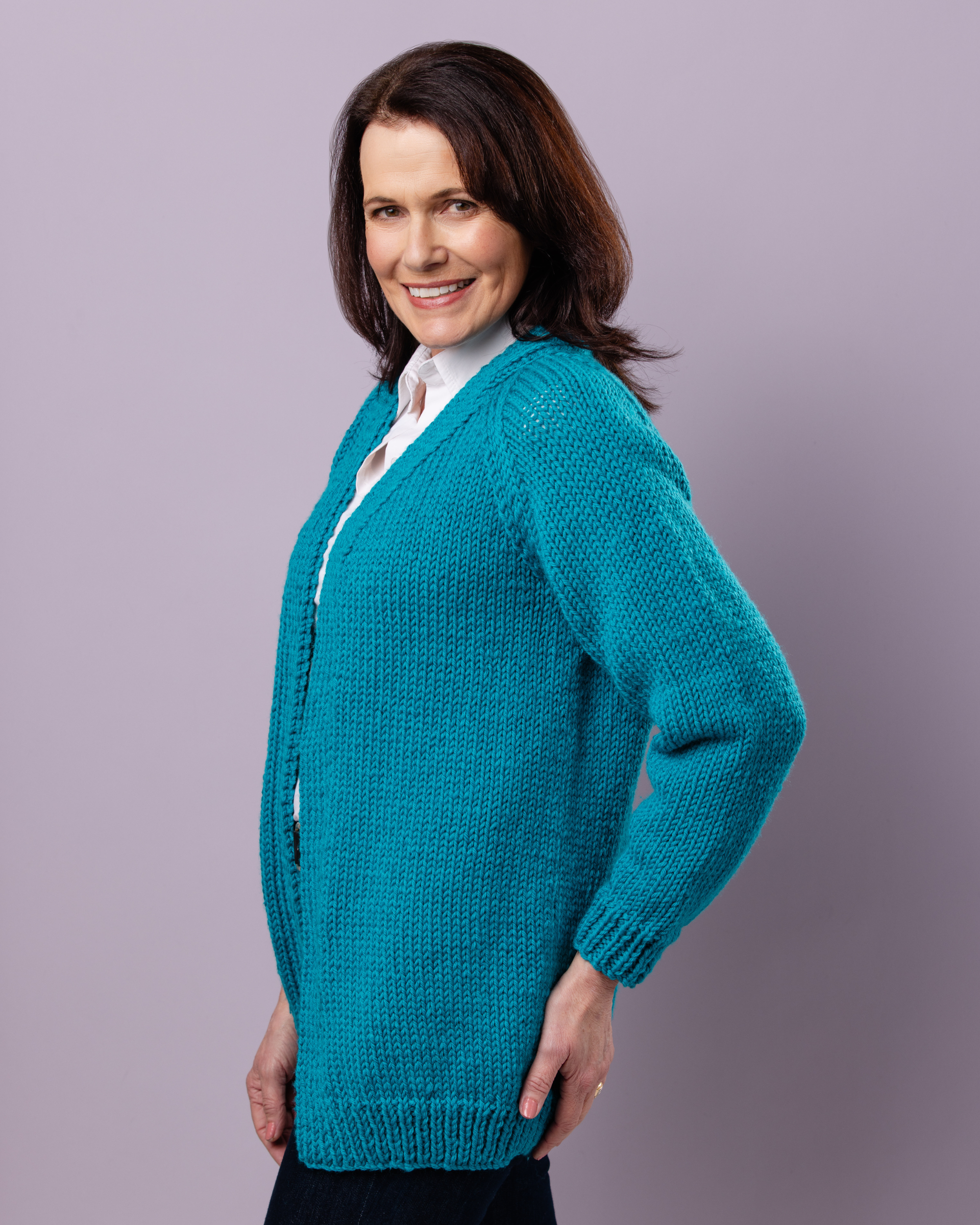 The Sloane Cardigan - Chunky Yarn - Adult Knitting Pattern | PT 8745